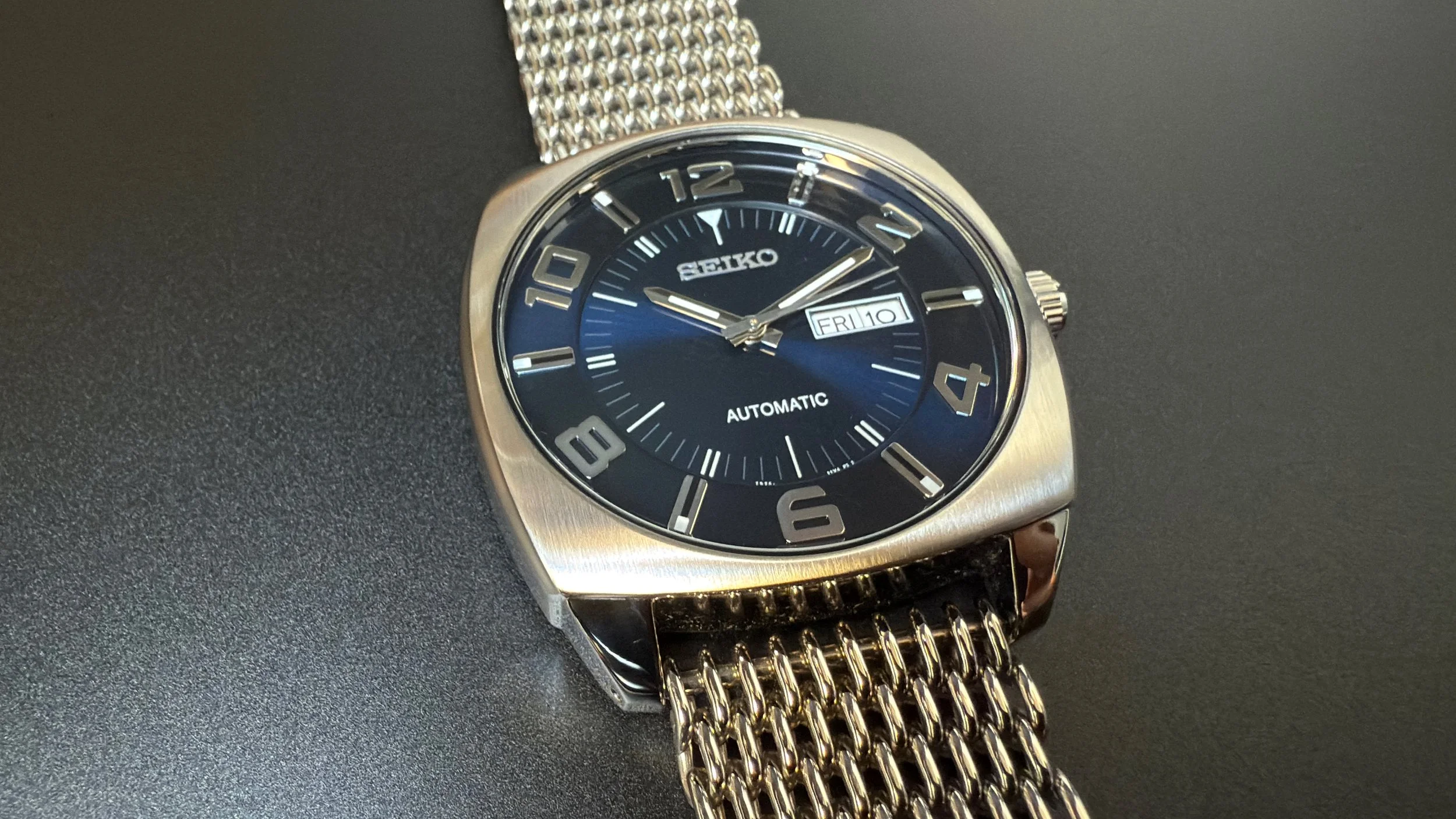 Seiko Recraft 7S26-04D0 SNKN37 OEM leather + shark mesh